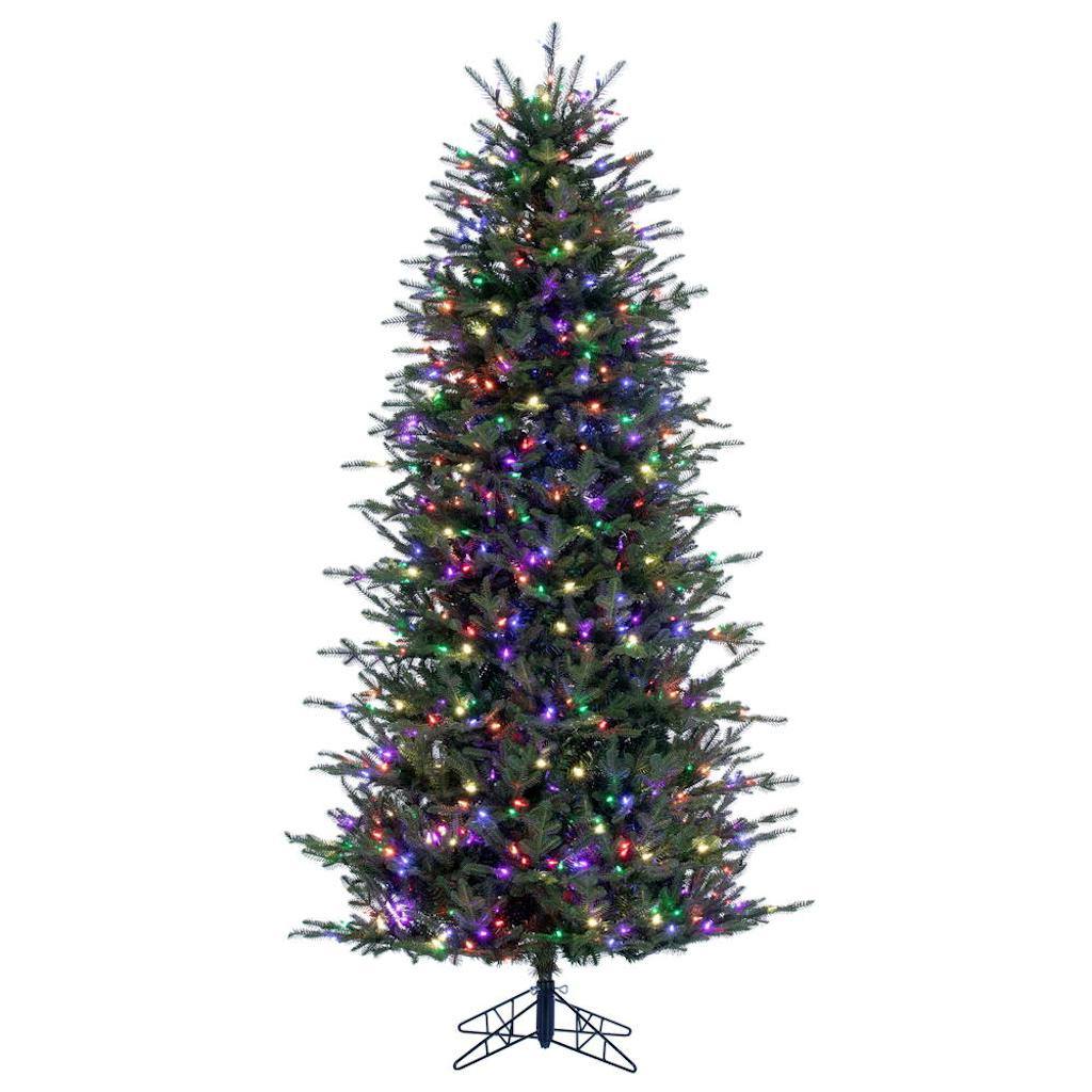 7.5' x 46" Artificial Georgian Fraser Fir 650 Multi-Color Dura-Lit® Lights