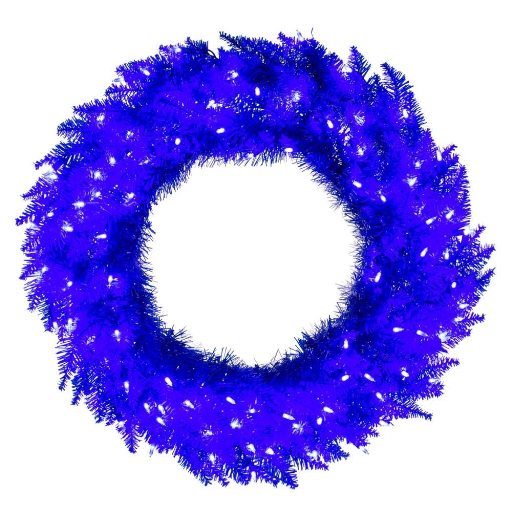 Vickerman 36"  Blue Fir 100 Light Warm White Artificial Christmas Wreath