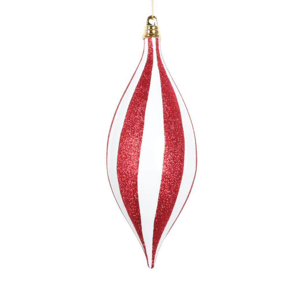 Vickerman 7" White/Red Shuttle Ornament (3 Pack)