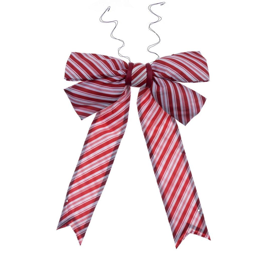 Vickerman 36" x 45" Red / White Nylon UV Outdoor Bow