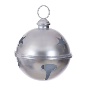 10" Silver Iron Bell Ornament