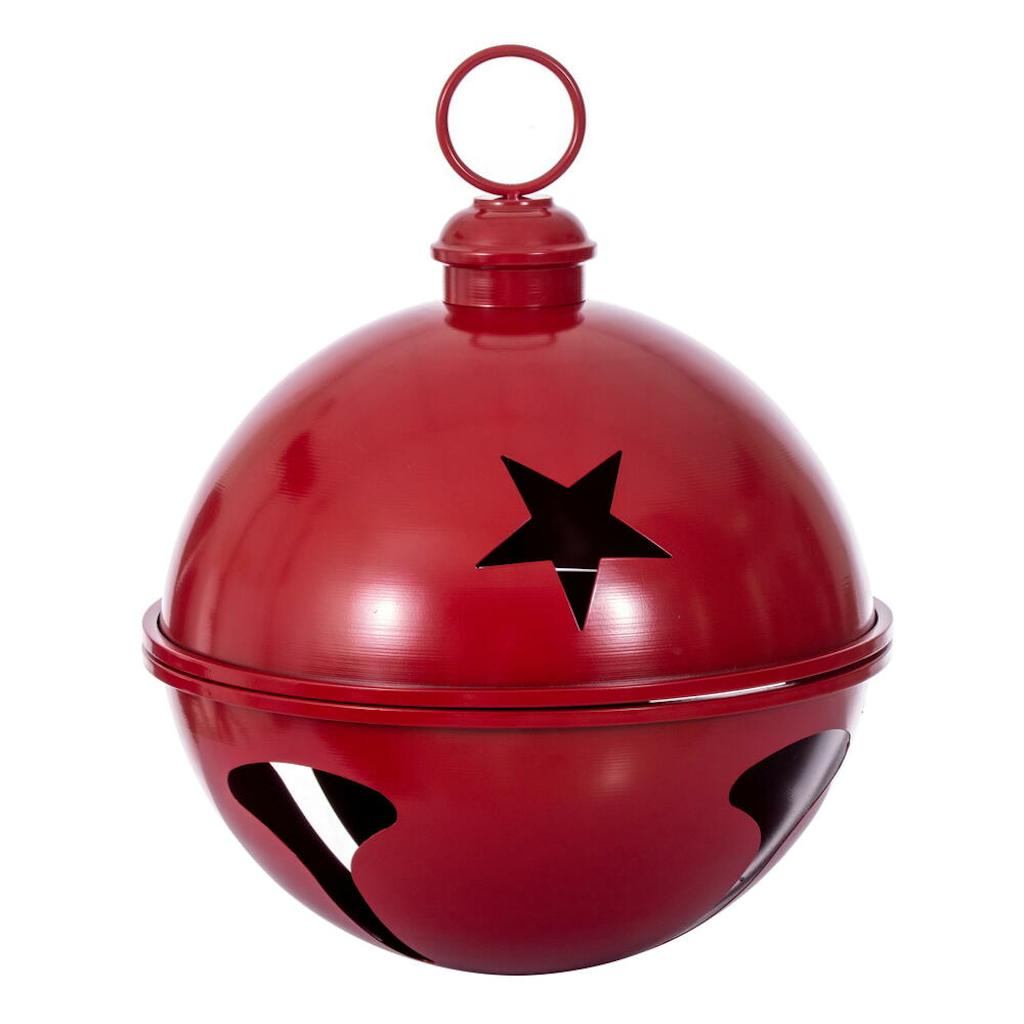 18" Red Iron Bell Ornament