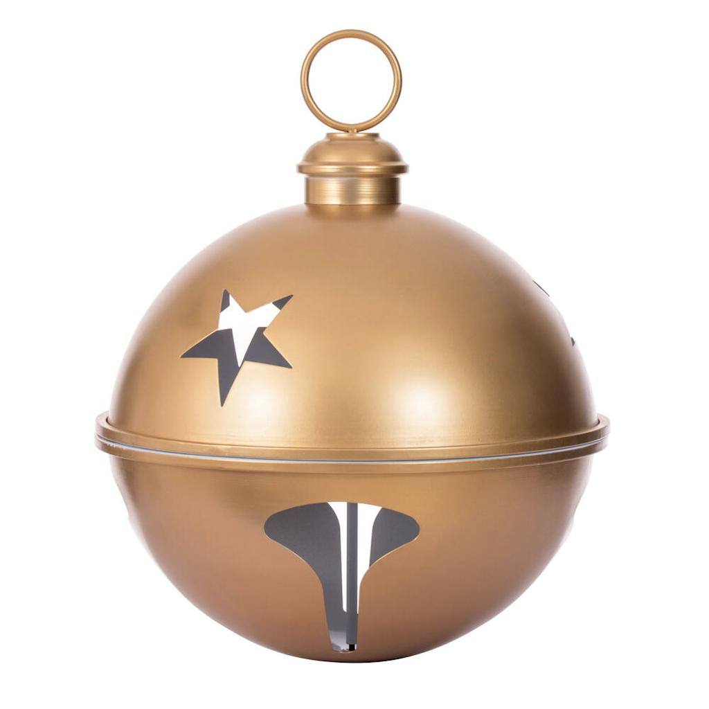 Vickerman 18" Gold Iron Bell Ornament