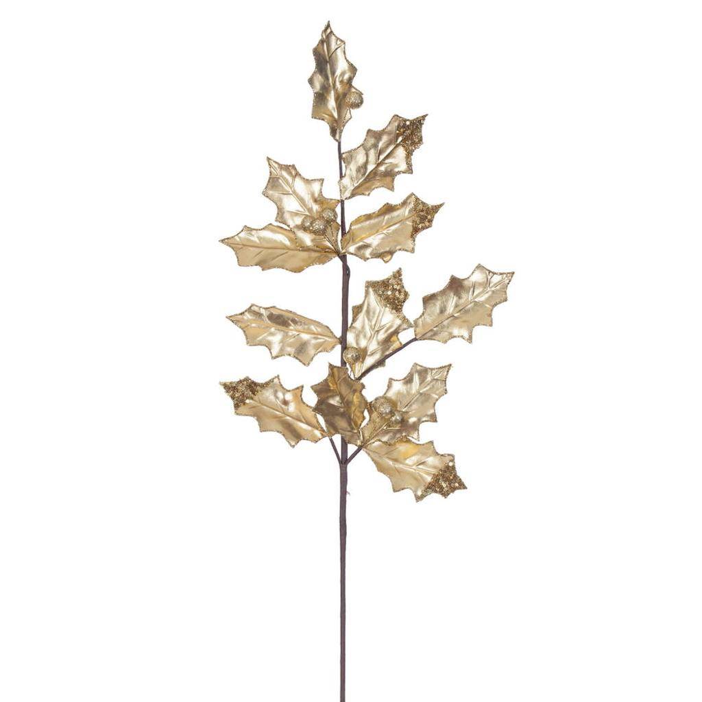 Vickerman 28" Artificial Gold Leaf Spray (6 Pack)