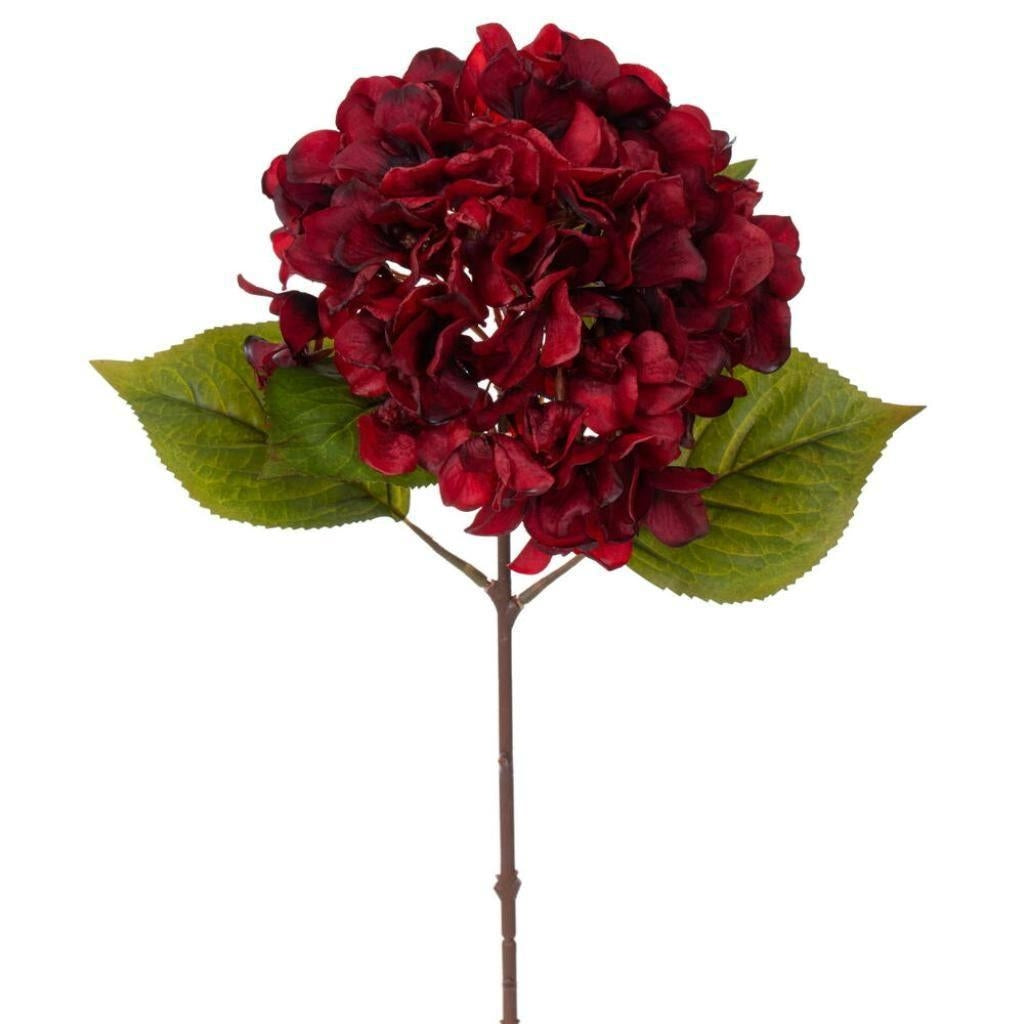 20" Burgundy Hydrangea Stem (2 Pack)