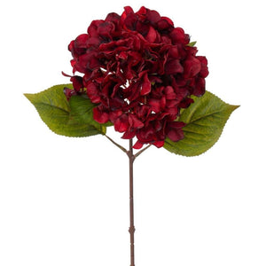 20" Burgundy Hydrangea Stem (2 Pack)