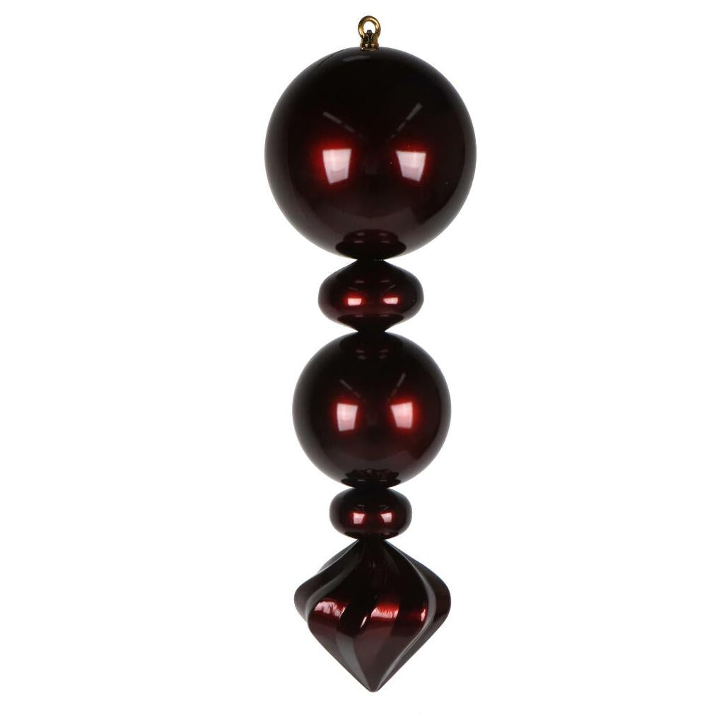Vickerman 24" Burgundy UV Candy Ball Onion Finial Christmas Tree Ornament