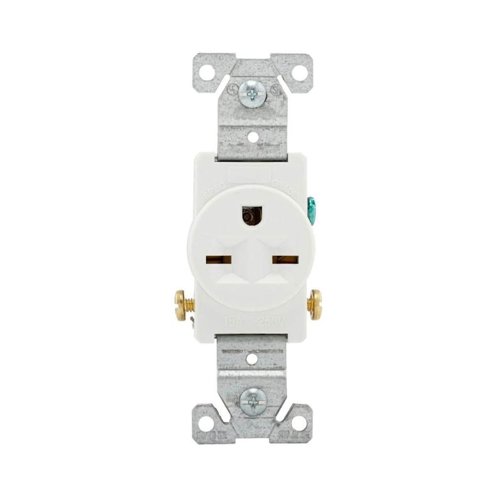 Eaton 15A 250 volt Single receptacle Wall Outlet