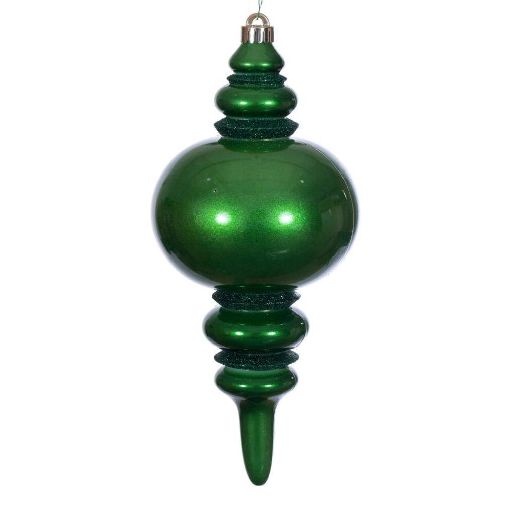 Vickerman 13" Emerald Mercury Finial Christmas Tree Ornament