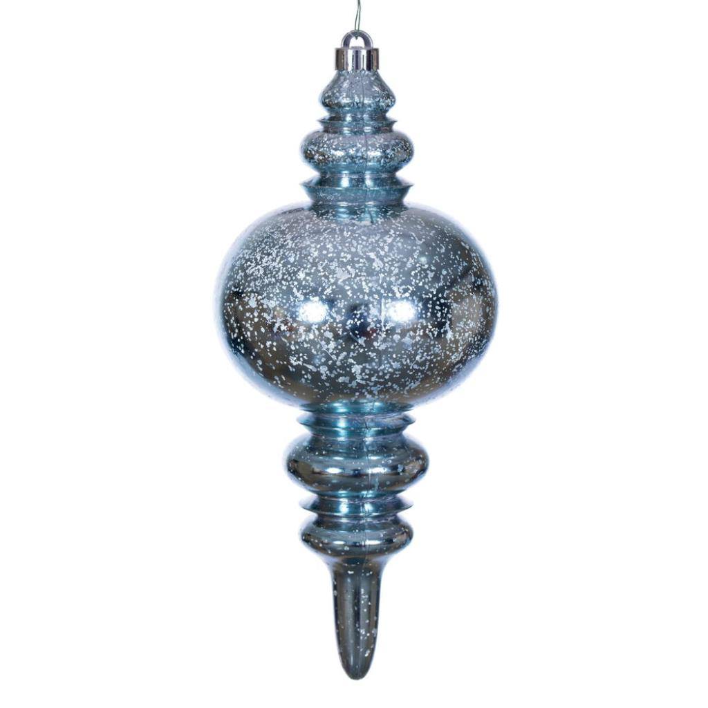 Vickerman 13" Baby Blue Mercury Finial Christmas Tree Ornament
