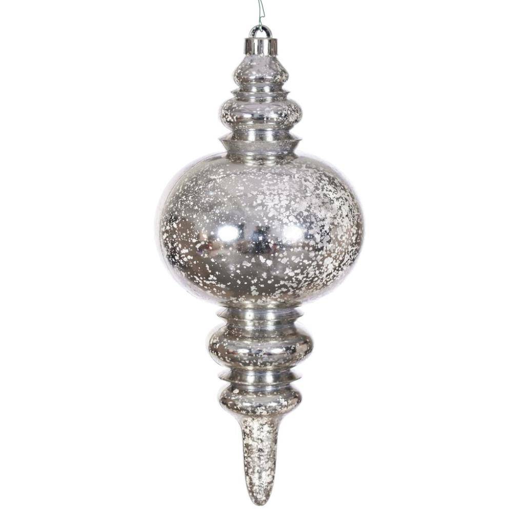 Vickerman 13" Champagne Mercury Finial Christmas Tree Ornament