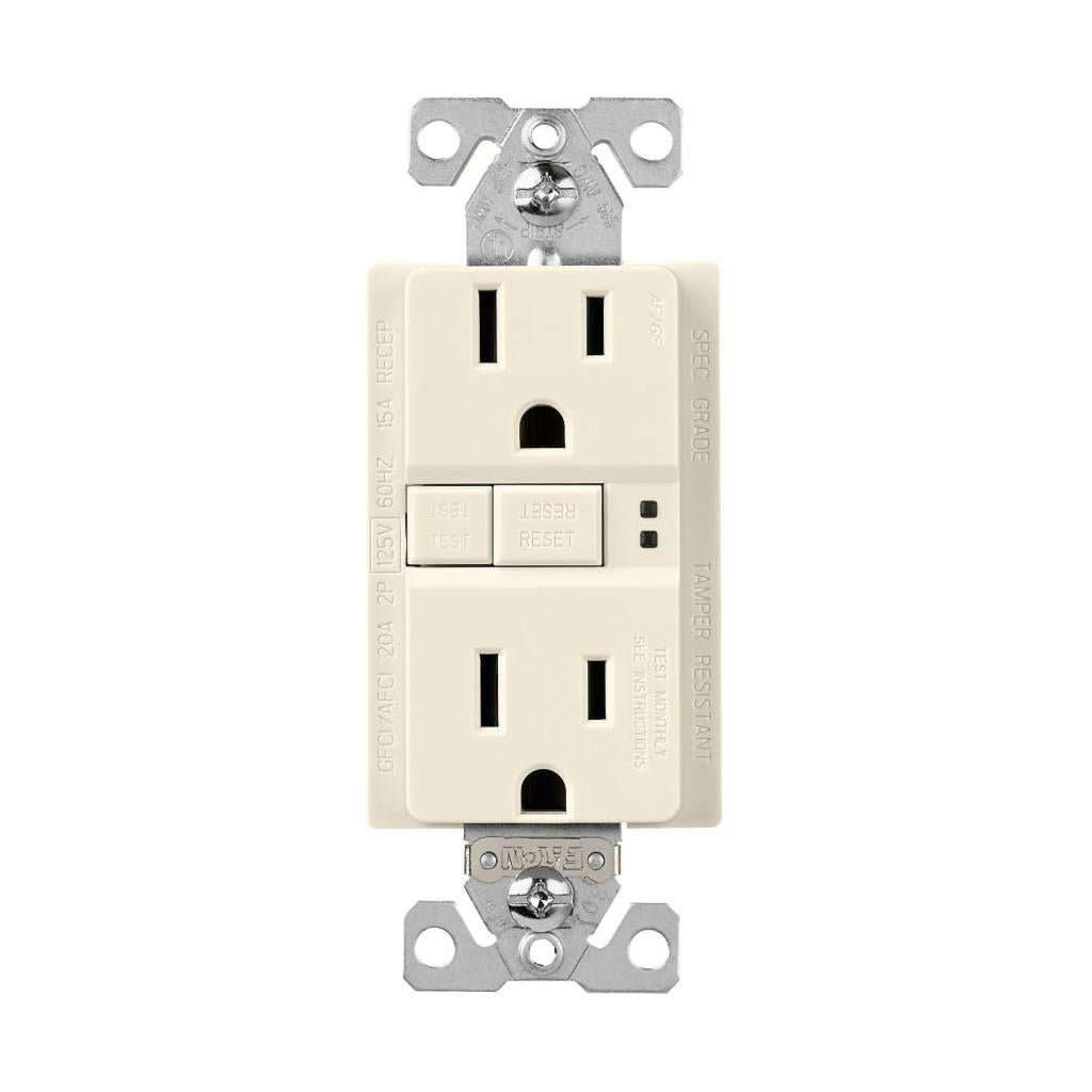 Eaton 15A 125 volt Self-Test Wall Outlet