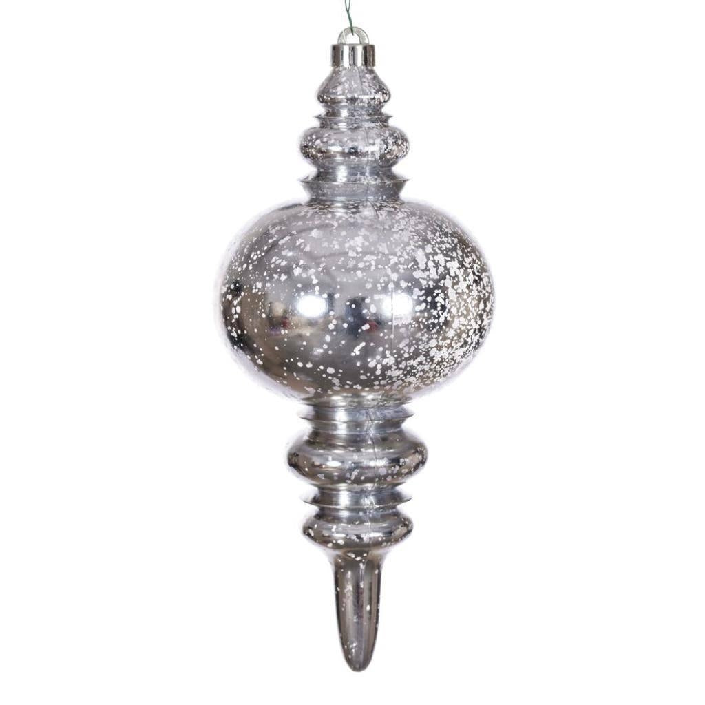 13" Oat Mercury Finial Christmas Tree Ornament
