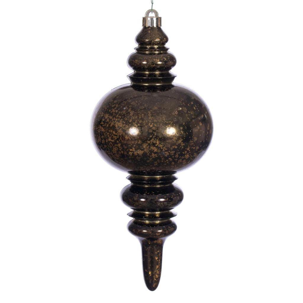 Vickerman 13" Chocolate Mercury Finial Christmas Tree Ornament