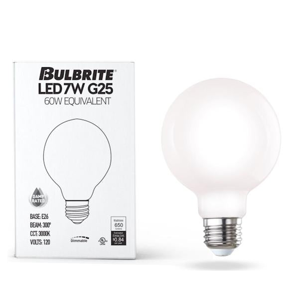 Bulbrite G25 7W 3000K LED Light Bulb