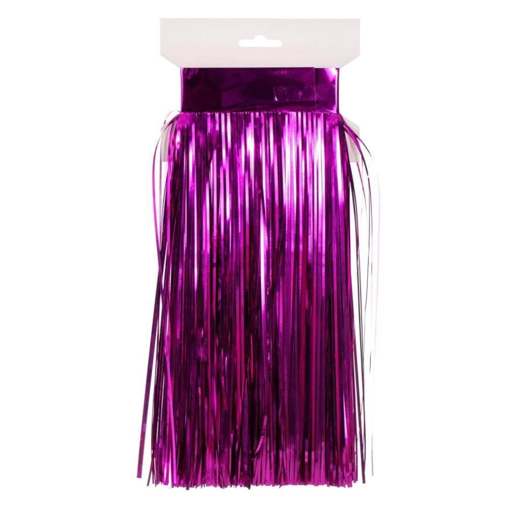 10' x 12" Fuchsia Icicle Tinsel Curtain (4 Pack)