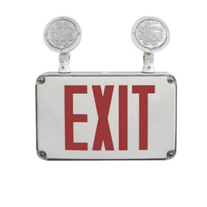 1' 3 watt 120/277 volt LED Double Face Exit Sign Emergency Light
