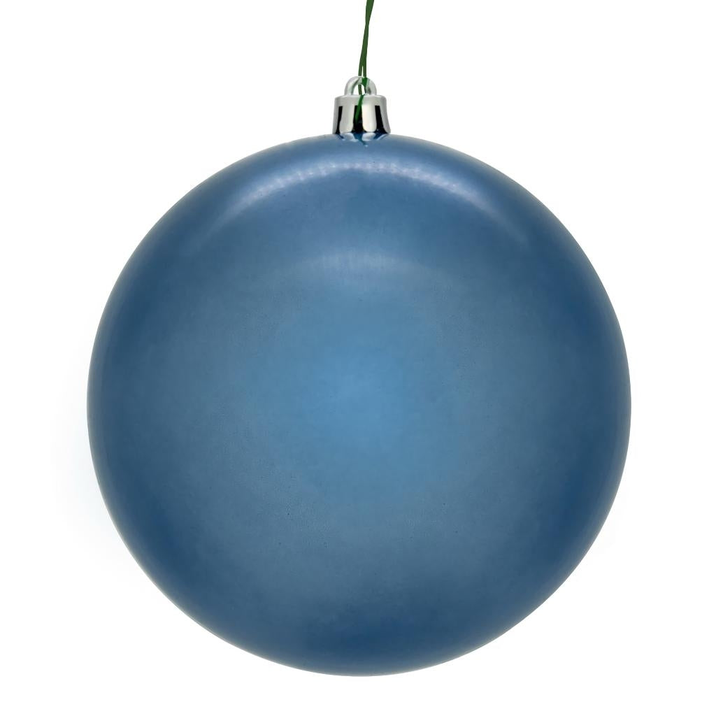 Vickerman 3" Denim Blue Pearl Ball Christmas Tree Ornament (12 Pack)