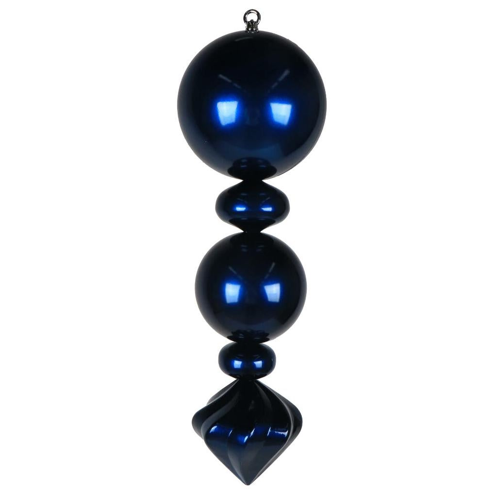 Vickerman 24" Blue Candy Ball Onion Finial Christmas Tree Ornament