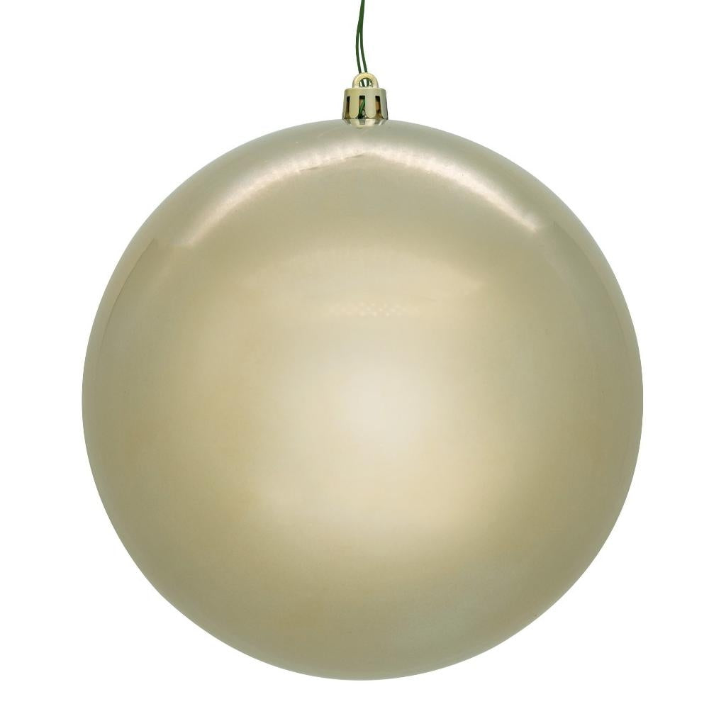 Vickerman 4" Oat Pearl Ball Ornament (6 pack)