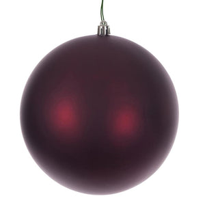 4.75" Wine Matte / Seamless Ball Ornament (4 pack)
