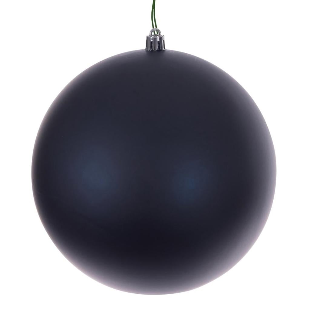 10" Midnight Blue Matte Seamless Ball Ornament