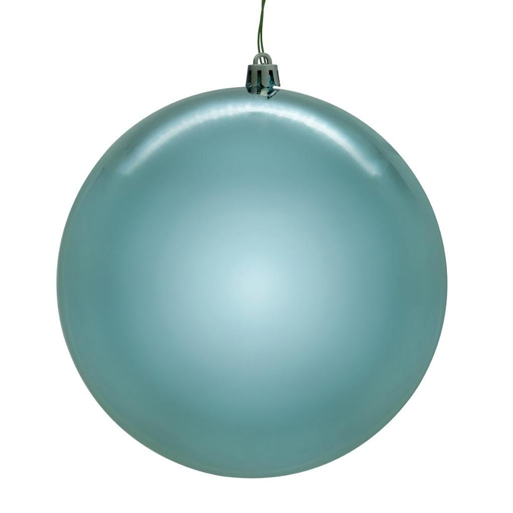 10" Baby Blue Shiny Seamless Ball Ornament