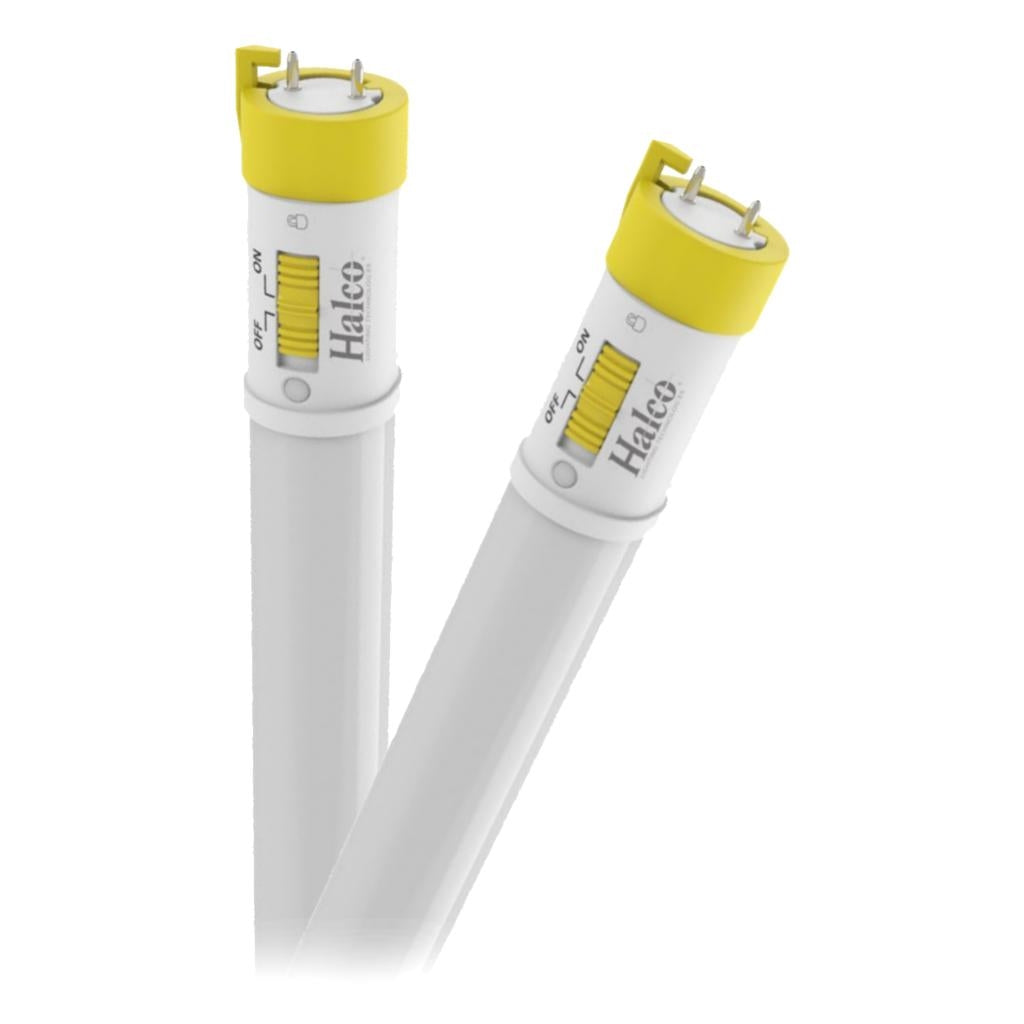 Halco T8  48" 2200 Lumens 6500K Ballast Bypass LED Tube (2 Pack)
