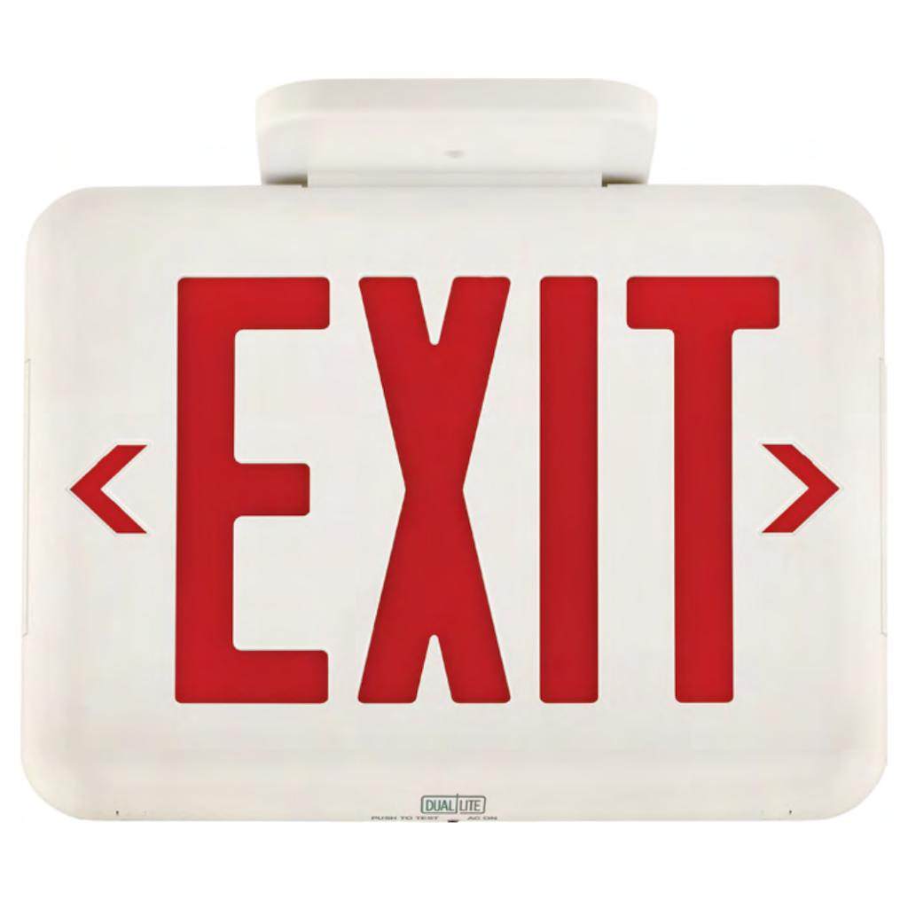 DualLite Dual-Lite LED White / Red Exit Sign