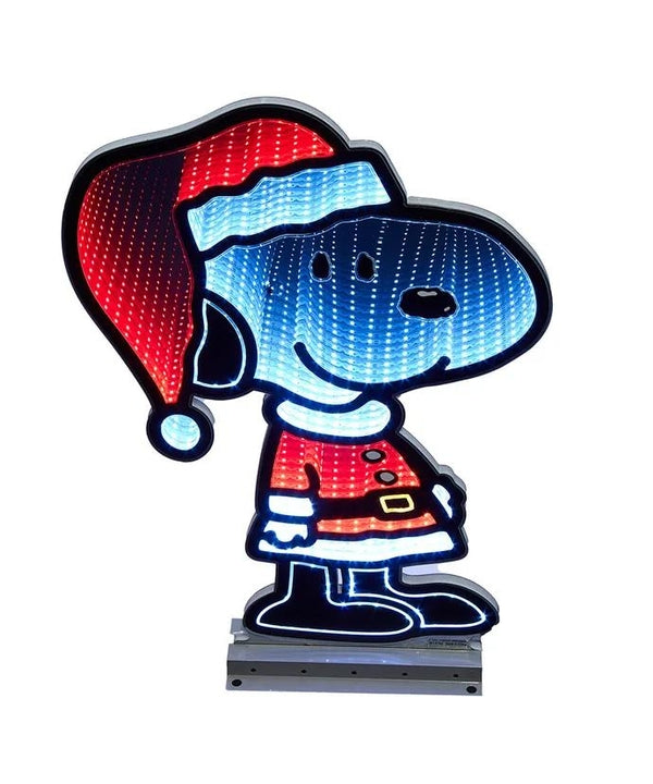 23.6" Peanuts© Multicolor LED Snoopy Outdoor Infinity Light - Image 2