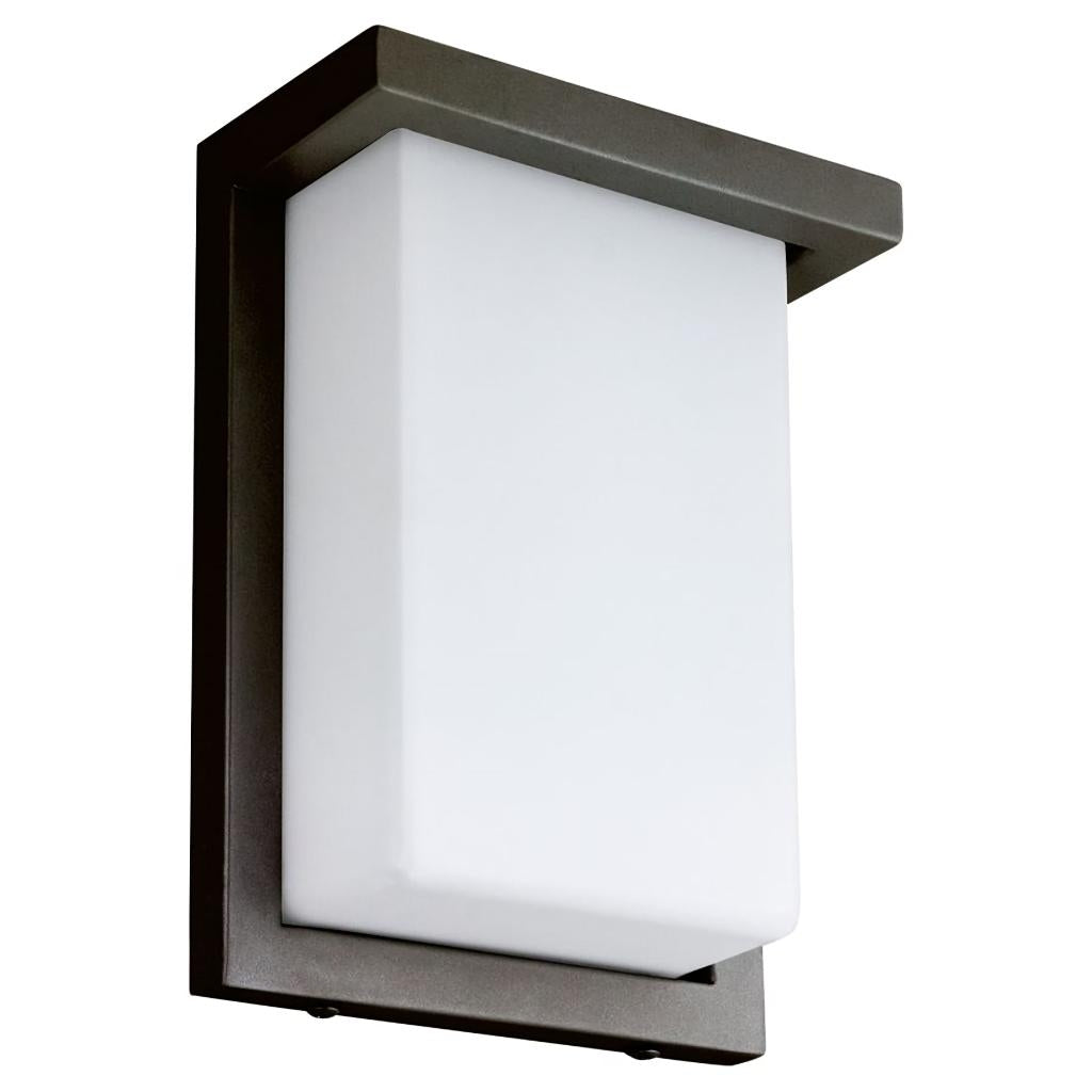 8" 12 watt 100/277 volt CCT Selectable Oil Rubbed Bronze LED Sconce Fixture