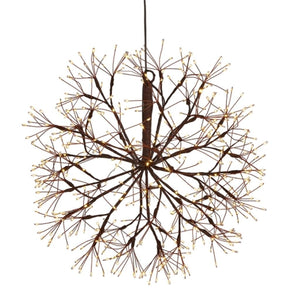 480 Light x 18" Brown Starburst Lighted Orb