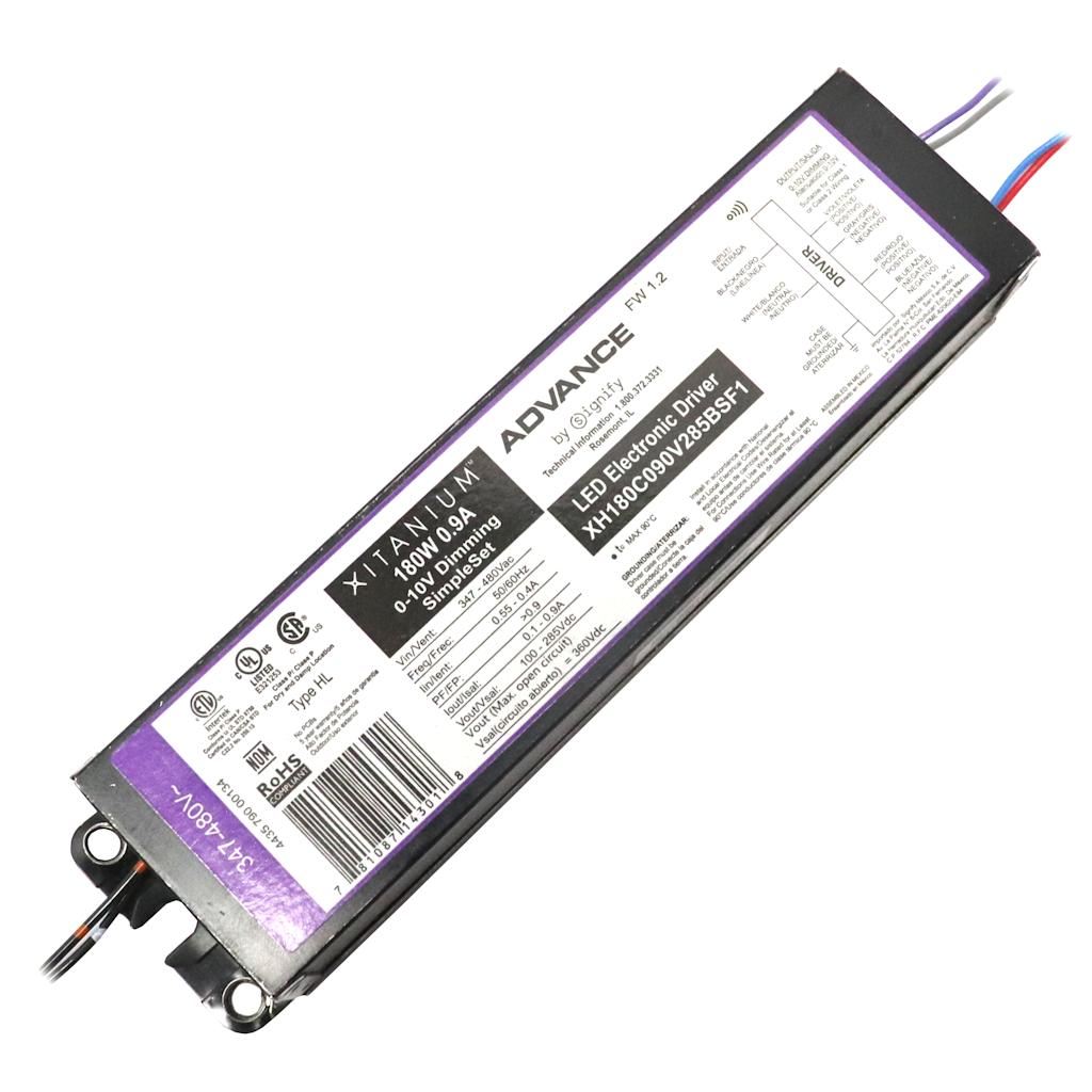 180 watt 347/480 volt Dimmable LED Driver 1