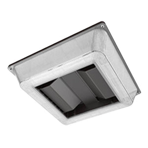 35 watt 120/277 volt 4000K Cool White Dark Bronze Garage / Canopy Dimmable LED Light Fixture 1