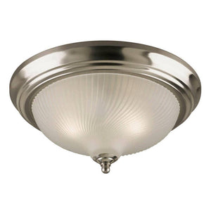 2 Light Brushed Nickel Ceiling Light Fixture 1