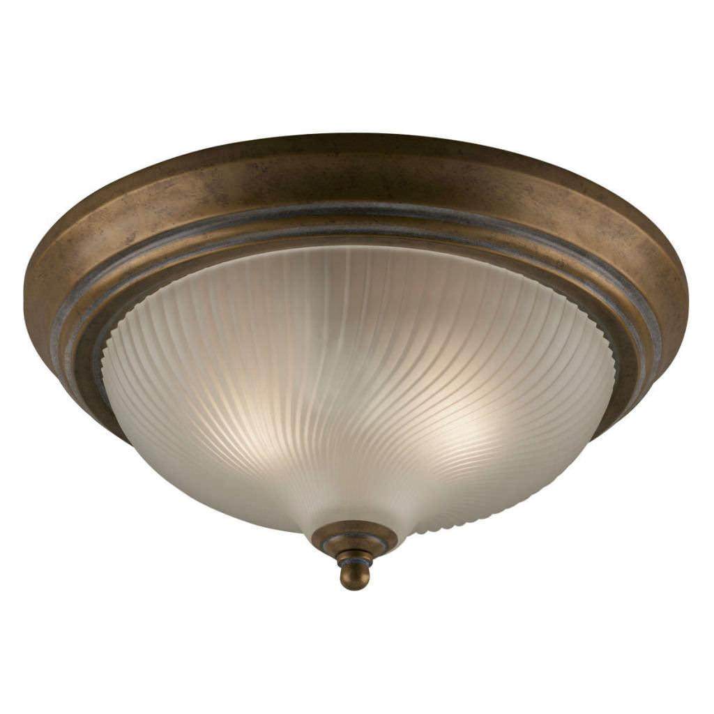 2 Light Cozumel Gold Ceiling Light Fixture 1