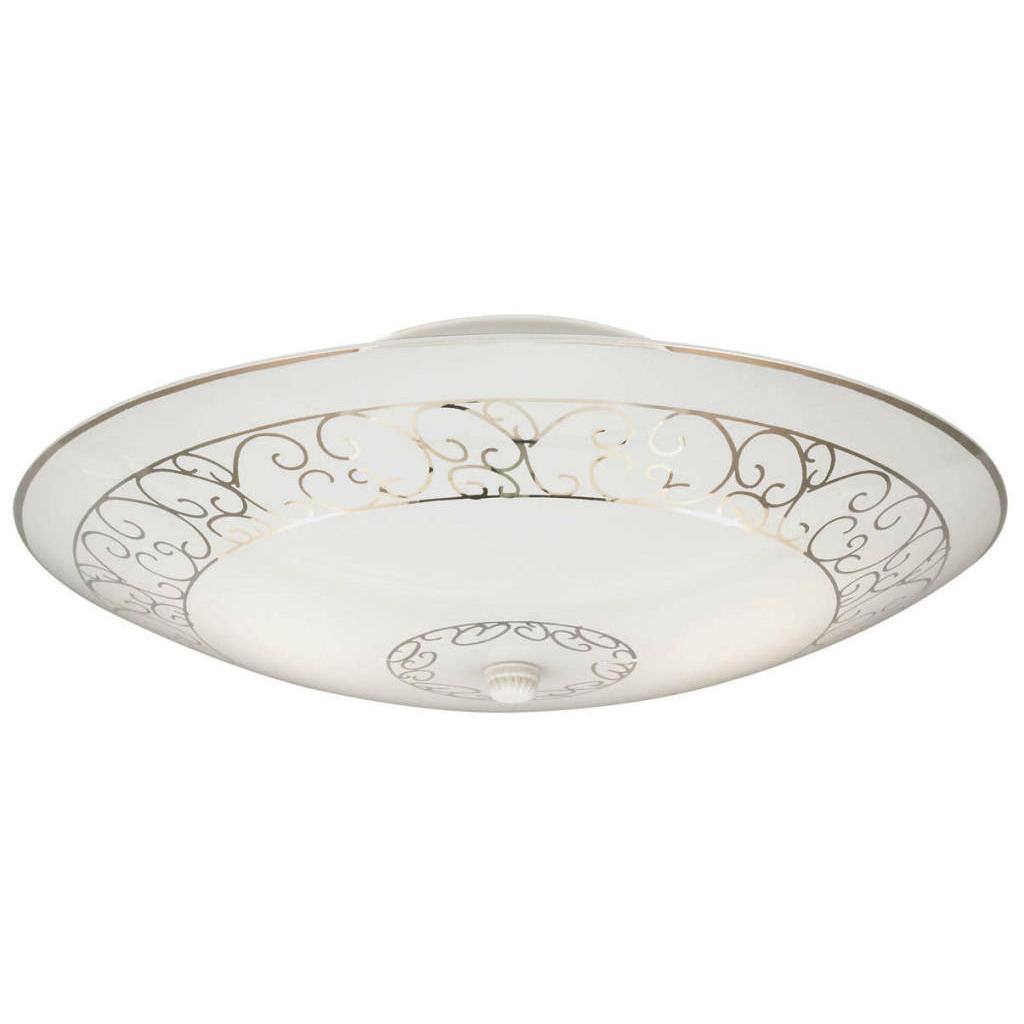 2 Light White Ceiling Light Fixture 1