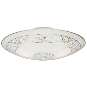 2 Light White Ceiling Light Fixture 1