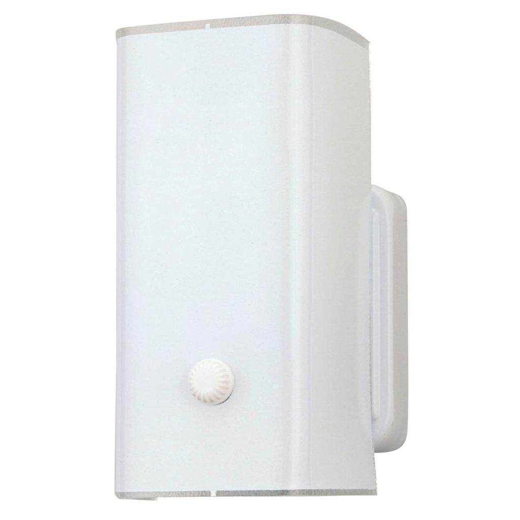 1 Light White Wall Light Fixture 1