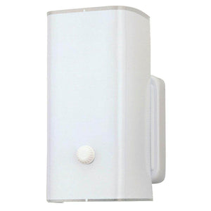 1 Light White Wall Light Fixture 1