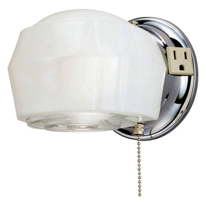 1 Light Chrome Wall Light Fixture 1