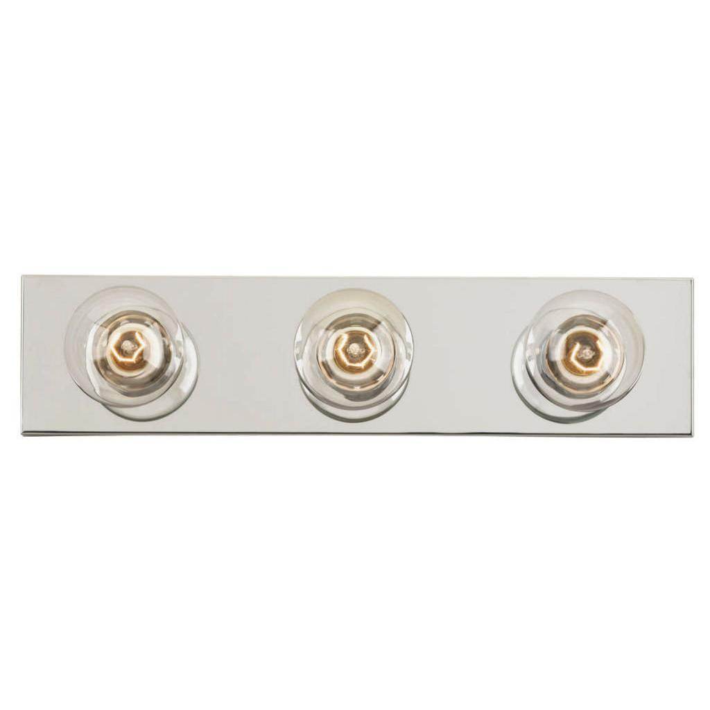 3 Light Chrome Wall Light Fixture 1
