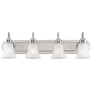 4 Light Chrome Wall Light Fixture 1