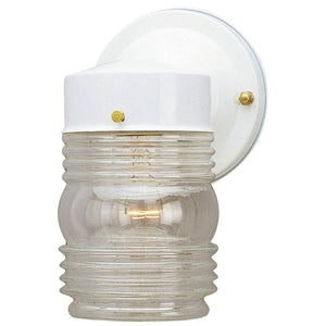 1 Light White Outdoor Light Fixture 1