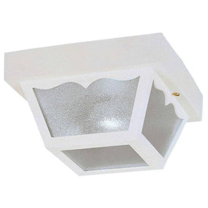 1 Light White Outdoor Light Fixture 1