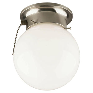 1 Light Brushed Nickel Ceiling Light Fixture 1