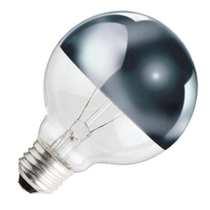 60 watt 120 volt G25 Medium Screw Base Clear / Silver 1