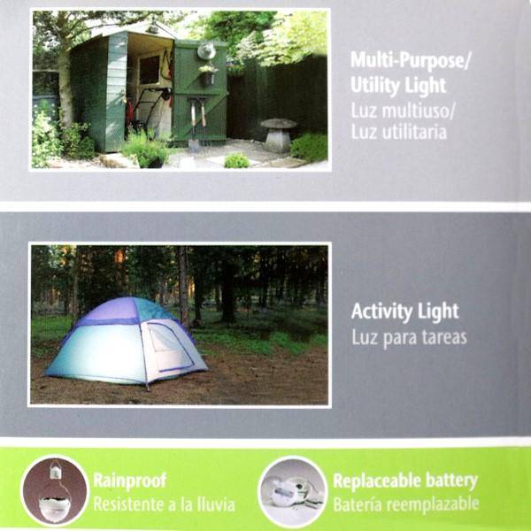 0.27 watt Eco-Sol Solar Powered LED Portable Camping Light 3