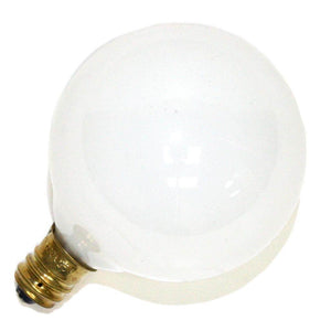 25 watt 130 volt G16.5 Candelabra Screw Base White 2700K White 1