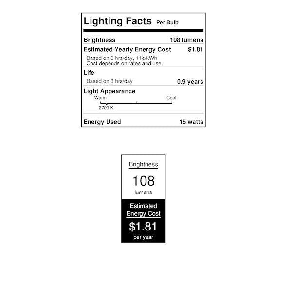 15 watt 120 volt T7 Intermediate Screw Base Clear 2